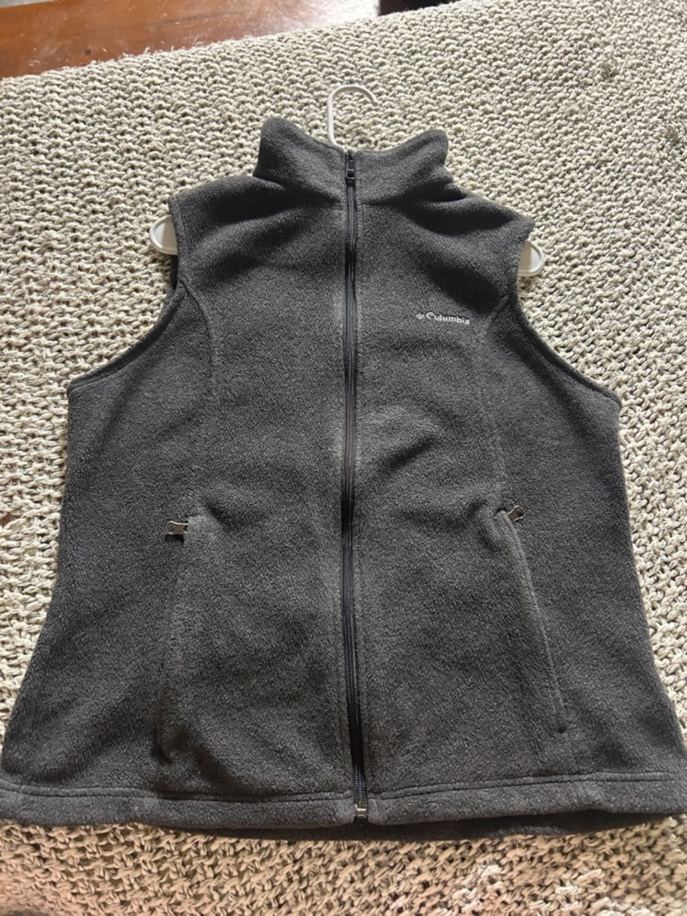 Columbia Women’s Dark Gray Fleece Vest - Zip Front